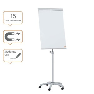 Flipchart mobilny 68x105cm suchościeralno-magnetyczny NOBO ESSENTIALS /1915694/