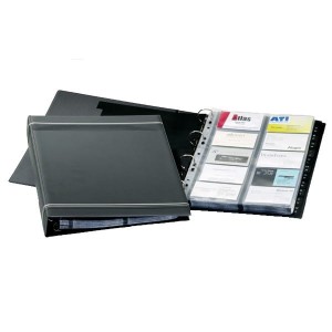 Wizytownik na 400 wizytówek A4 DURABLE VISIFIX grafitowy /238858/