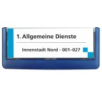 Tabliczka informacyjna DURABLE CLICK SIGN 149x52,5mm granatowa /486007/