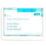 Tabliczka informacyjna DURABLE CLICK SIGN 149x105,5mm biała /486102/