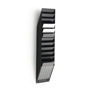 Zestaw 12 pojemników pionowych na dokumenty DURABLE FLEXIBOXX A4 czarny / 1709763060/