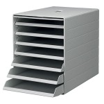 Pojemnik z 7 szufladami A4 IDEALBOX PLUS z osłoną szary /1712001050/