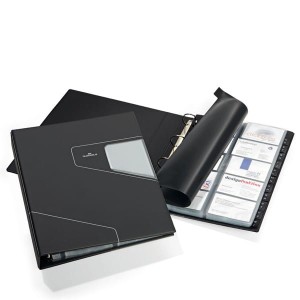 Wizytownik książkowy VISIFIX PRO A4 na 400 wizytówek z przekładkami antracytowy 2462 58