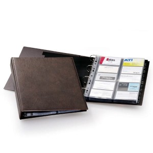 Album VISIFIX A4 na 400 wizytówek z przekładkami brązowy /238411/