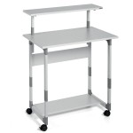 Stolik do komputera SYSTEM COMPUTER TROLLEY 80 VH szary /371810/