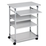 Stolik do komputera SYSTEM COMPUTER TROLLEY 75 VH szary /372010/