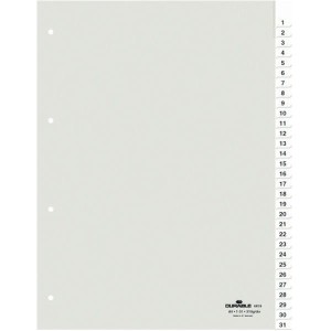 Przekładki A4 indeksy wsuwane do opisywania kpl.31 przezroczyste 681919