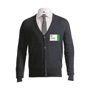 Identyfikator konferencyjny z agrafką 40x75mm ekonomiczny 100 sztuk 800819