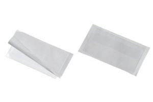 Samoprzylepna kieszonka na wizytówki POCKETFIX PLUS z klapką 57x90mm 10 sztuk 809219