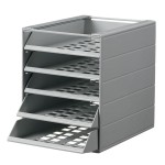 Pojemnik z 5 szufladami A4 Durable IDEALBOX BASIC do montażu szary 17120030 50