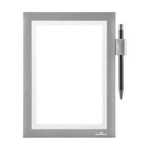 Ramka informacyjna samoprzylepna do bezpośredniego opisywania DURAFRAME Note A5 srebrna 1 szt. /4994 23/