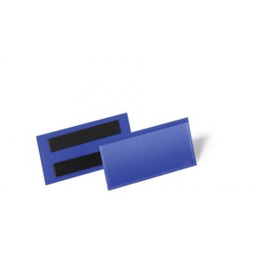 Kieszeń magazynowa magnetyczna 100x38mm DURABLE niebieska 50szt. 1741 07