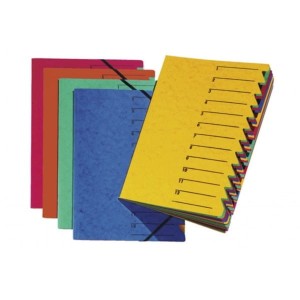 Teczka segregująca EASY z gumką 12 przegródek PAGNA DURABLE niebieska /P2413102/