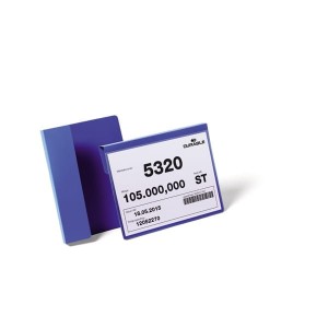 Kieszeń magazynowa wisząca A5 na palety pozioma DURABLE niebieska 50szt. 1722 07