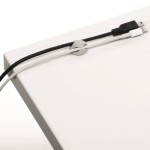 Klips samoprzylepny na 2 kabele Durable CAVOLINE Clip2 szary 6szt. /503810/