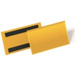 Kieszeń magazynowa magnetyczna 150x67mm DURABLE żółta 50szt. 1742 04