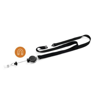 Smycz do identyfikatorów DURABLE czarna 15mm z mechanizmem ściągającym JOJO EXTRA STRONG 1szt. /833001/