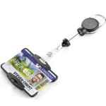 Etui na kartę 54x87mm DURABLE z mechanizmem ściągającym JOJO EXTRA STRONG czarne 1szt. /868901/
