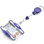 Etui na kartę 54x87mm DURABLE z mechanizmem ściągającym JOJO EXTRA STRONG granatowe 1szt. /868907/