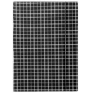 Teczka tekturowa DONAU z gumką czarna krata /FEP01/