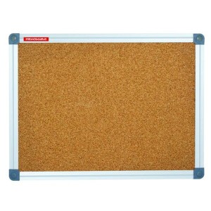Tablica korkowa rama aluminiowa 90x120 cm MEMOBE /tc129alc/