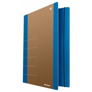 Teczka z gumką kartonowa A4 500g DONAU LIFE niebieska /2060001FSC-10/