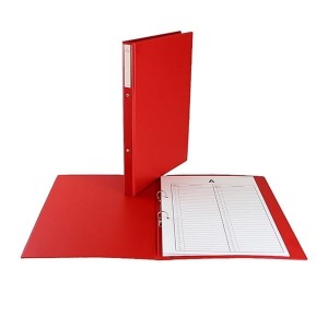 Segregator A4/20 ringowy 2R BIURFOL czerwony na akta  /TD-12-07/