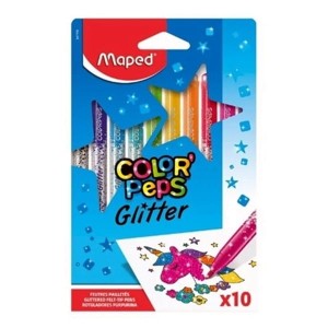 Pisaki brokatowe 10 kolorów MAPED COLOR'PEPS GLITTER /847110/