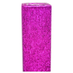 Bibuła marszczona, metalizowana różowa KRM64