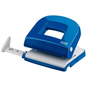 Dziurkacz do 16 kartek metalowy NOVUS E216 niebieski /250540/