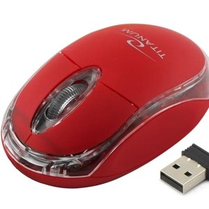 Mysz optyczna bezprzewodowa ESPERANZA TITANUM CONDOR 3D czerwona /TM120R/