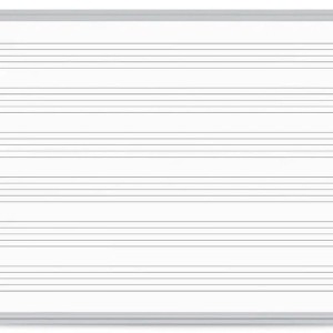 Tablica edukacyjna magnetyczna sucho ścieralna 100x200cm nadruk linii do nauki pisania rama aluminiowa CLASSIC MEMOBE 1szt. /MTM200100.95.02.51/