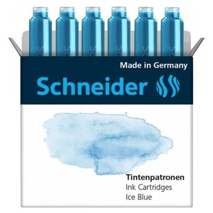 Naboje do piór SCHNEIDER błękitne 6szt. /SR166130/