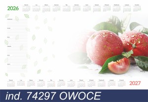 BIUWAR PAPIEROWY Z LISTWĄ 58x40cm 30 KARTEK TYPOGRAF DUBAI 2026/2027