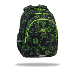 Plecak szkolny wielokomorowy CoolPack, zielony 19 l, GAME, dla gracza