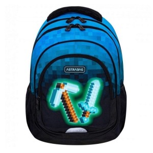 PLECAK SZKOLNY 3-KOMOROWY ASTRABAG BLUE PIXEL 1szt.