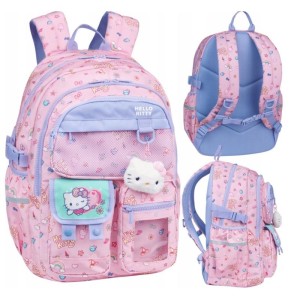 PLECAK DISNEY SULLY HELLO KITTY PINK KWAII 17,5" 1szt.