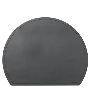 Podkład na biurko półokrągły 650x520mm czarny 7295 01