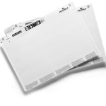 Wkłady/etykiety do zadrukowania 200x30mm na formacie A5 DURABLE 20 ark 100 etykiet /804102/