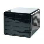 Zestaw 5 szufladek HAN iBox, ABS, A4, czarny