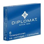 Naboje do piór DIPLOMAT niebieskie 6szt. /D10275212/