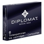 Naboje do piór DIPLOMAT czarne 6szt.  /D10275204/