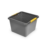 Pojemnik do przechowywania zamykany 400x260x400mm 32,0L ORPLAST SOLIDSTORE BOX szary 1 szt /OR-1622/
