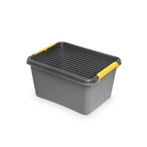 Pojemnik do przechowywania zamykany 300x215x400mm 15,5L ORPLAST SOLIDSTORE BOX szary 1 szt /OR-1552/