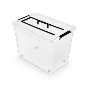 Pojemnik do przechowywania zamykany z rączką 390x420x580mm 80,0L ORPLAST SIMPLE BOX transparentny 1 szt /OR-1745/