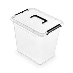 Pojemnik do przechowywania zamykany z rączką 290x350x390mm 30,0L ORPLAST SIMPLE BOX transparentny 1 szt /OR-1543SB/