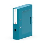 Segregator A4/70 z opcją plomby plastikowy NEW BINDER szaro-niebieski 1szt  /OR-1817SBL/