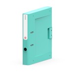 Segregator A4/50 z opcją plomby plastikowy NEW BINDER turkusowy 1szt /OR-1815T/