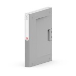 Segregator A4/35 z opcją plomby plastikowy NEW BINDER jasnoszary 1szt /OR-1803LG/