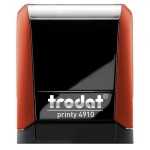 Pieczątka automat TRODAT 4910 czerwona - poduszka czarna  26X9mm /TRE-4910CEWCA/